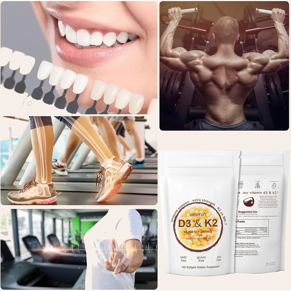 Vitamin D3 + K2 (MK-7) Supplement